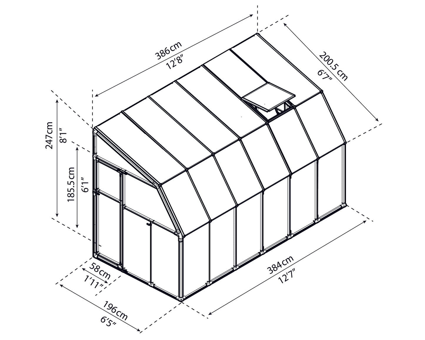 Canopia Sun Room 6' x Multiple Sizes - White