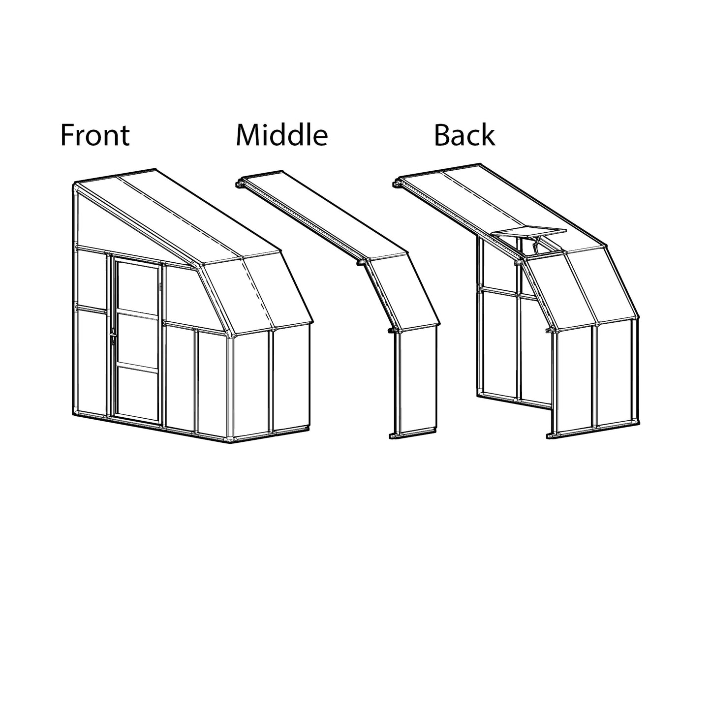 Canopia Sun Room 6' x Multiple Sizes - White